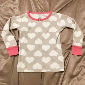 Little heart snug fitting pajama set